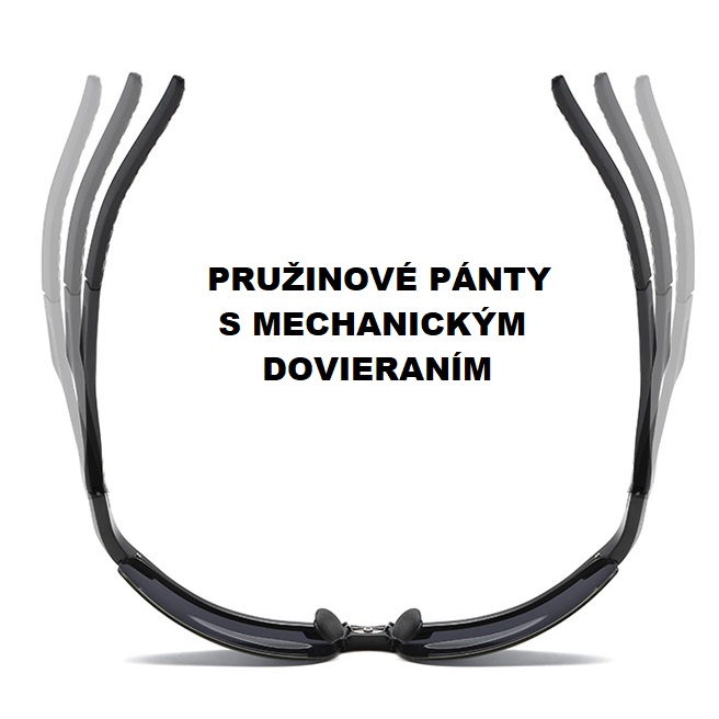 Polarone's 69626 silver frame pánske polarizačné slnečné okuliare