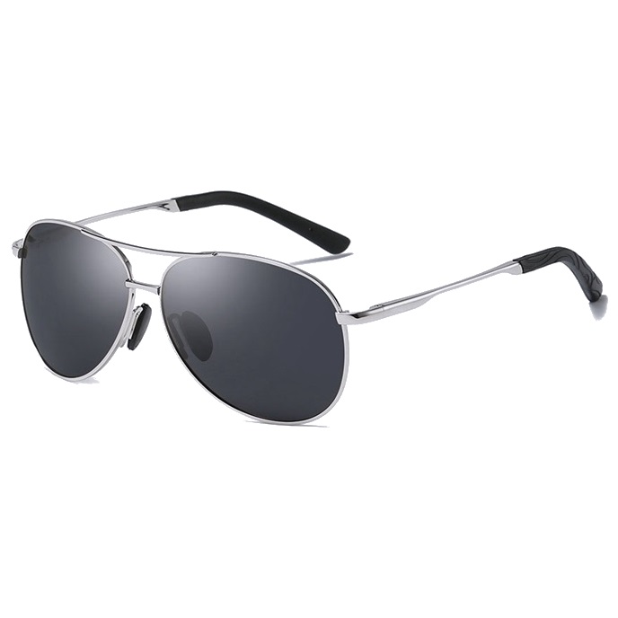 Polarone's 61726 silver frame pilotky polarizačné slnečné okuliare