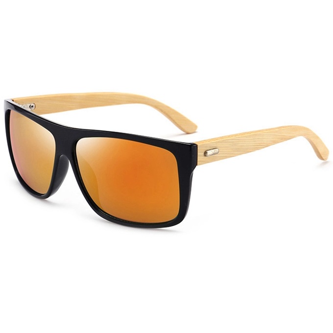 Polarone's A0401 orange bamboo polarizačné slnečné okuliare
