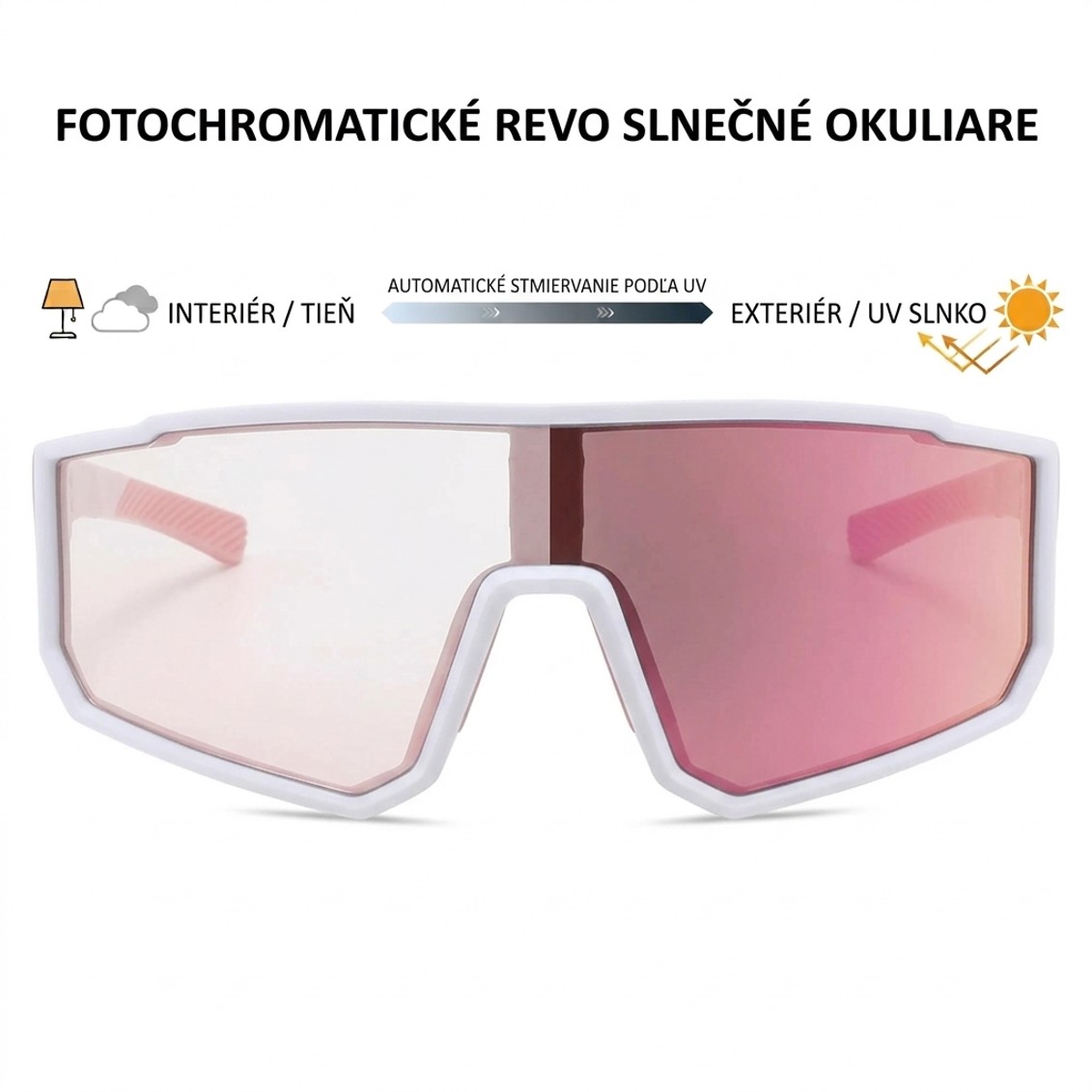 Fotochromatické slnečné okuliare Polarone's 3058 pink REVO