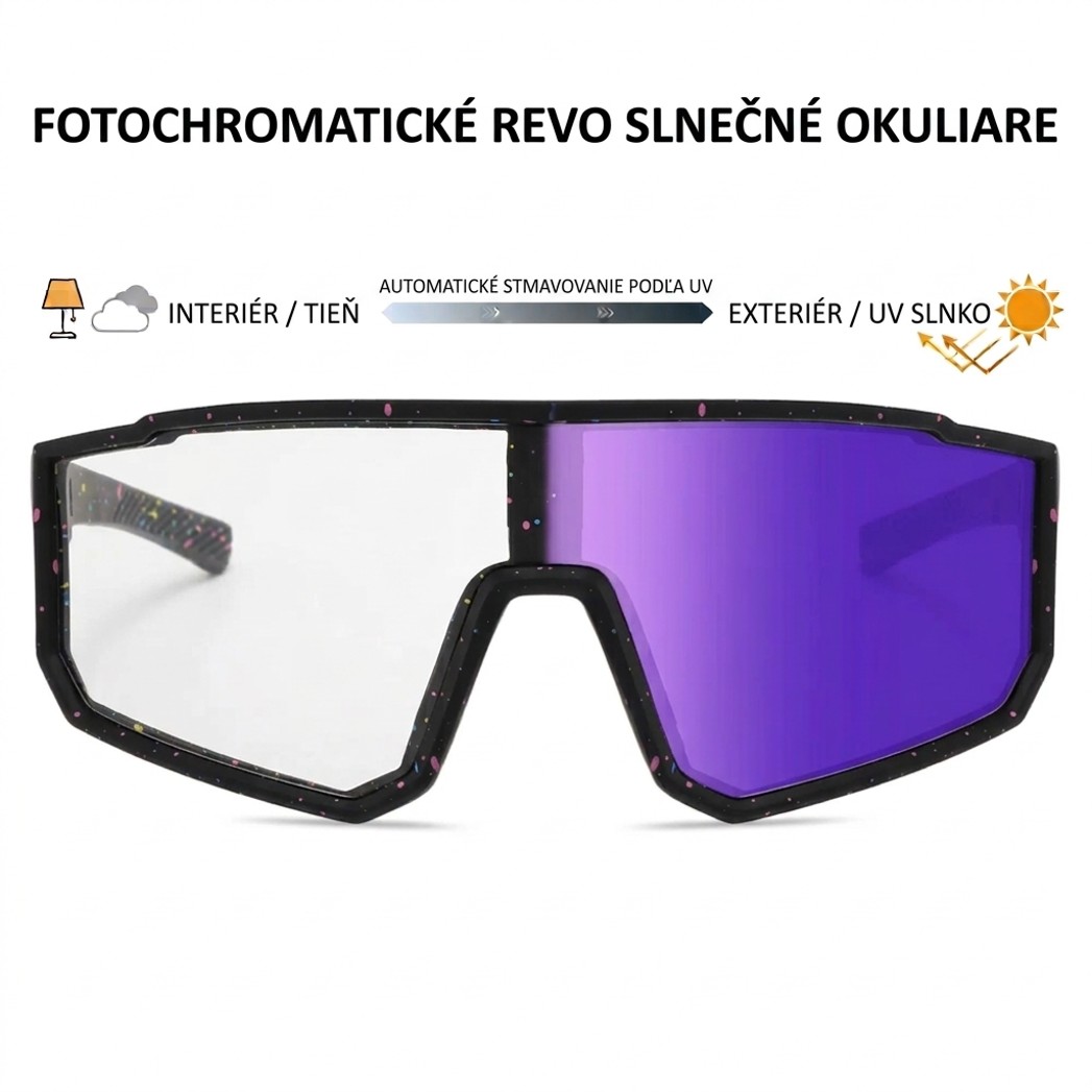 Fotochromatické slnečné okuliare Polarone's 3058 purple REVO